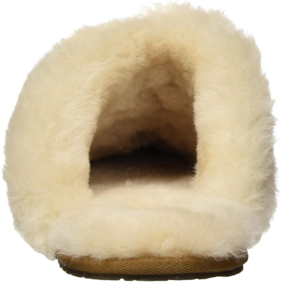 🆕Women's Chestnut Imported Sheepskin Dyed Sheep Fur Suede upper Slipper - Picture 8 of 12
